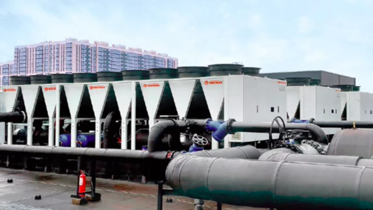 Чиллеры Thermex Energy на крыше ТРК в Краснодаре Чиллеры Thermex Energy на крыше ТРК в Краснодаре